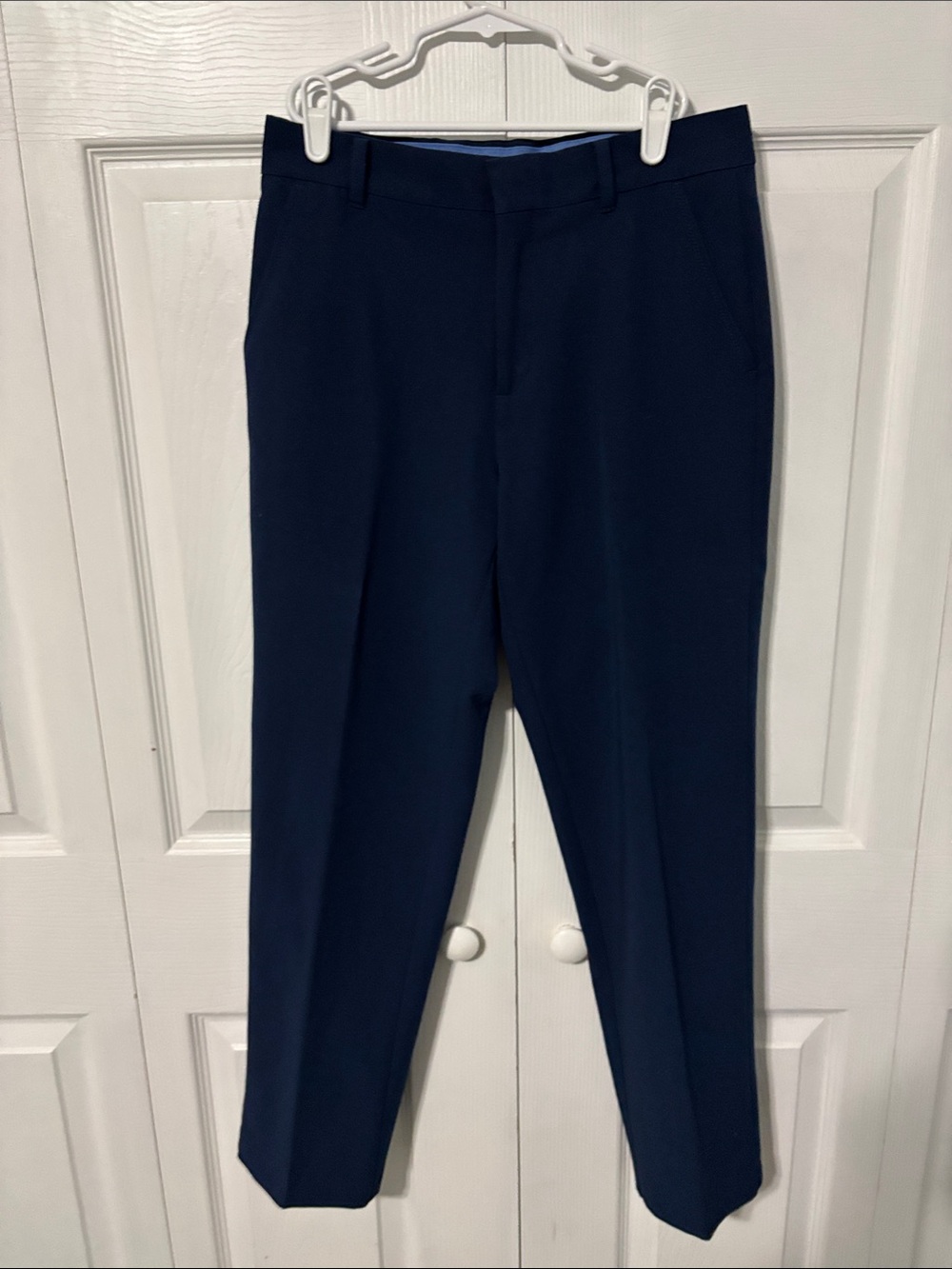 Izod Navy Boys Stretch Suit Dress Pants